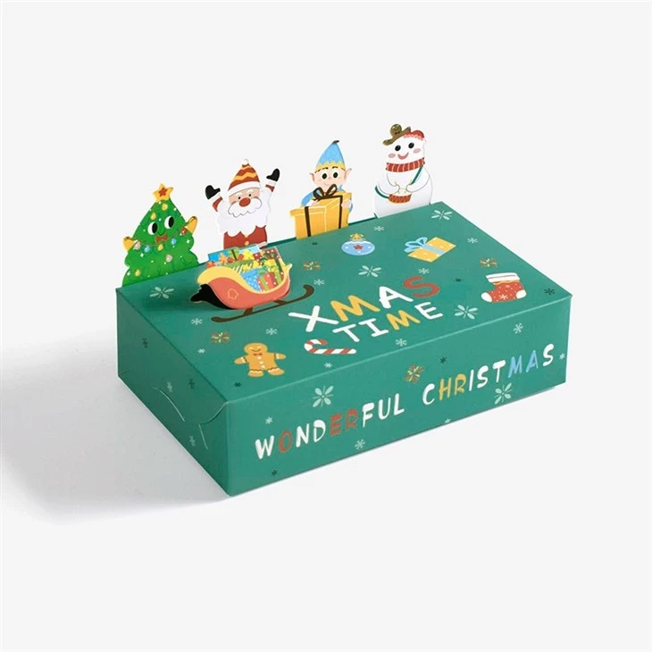 Christmas Party Gift Box Three-dimensional Animal Cute Candy Biscuit Folding Box