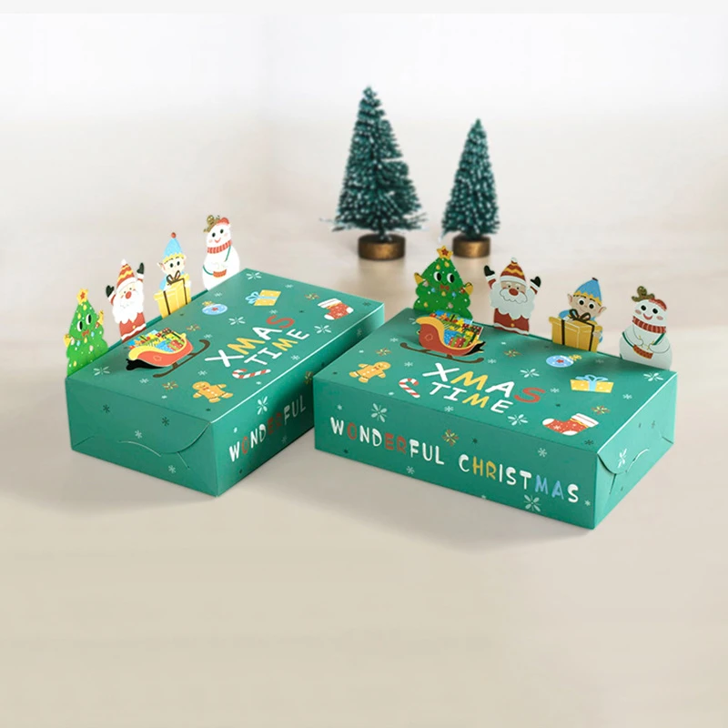 green folding box-two green folding box-two